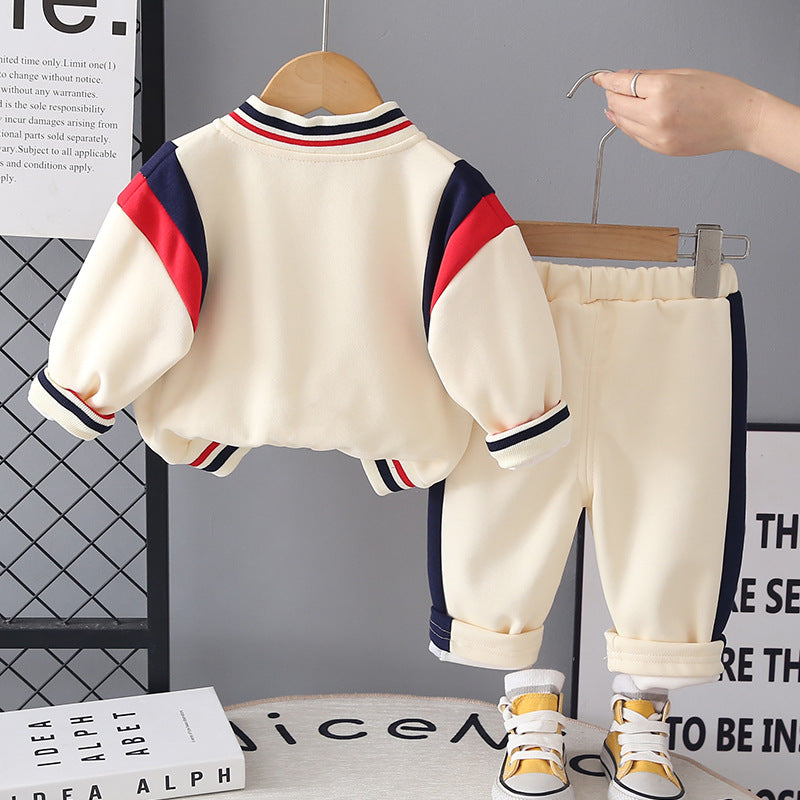 Casual clothing baseball uniform three piece set