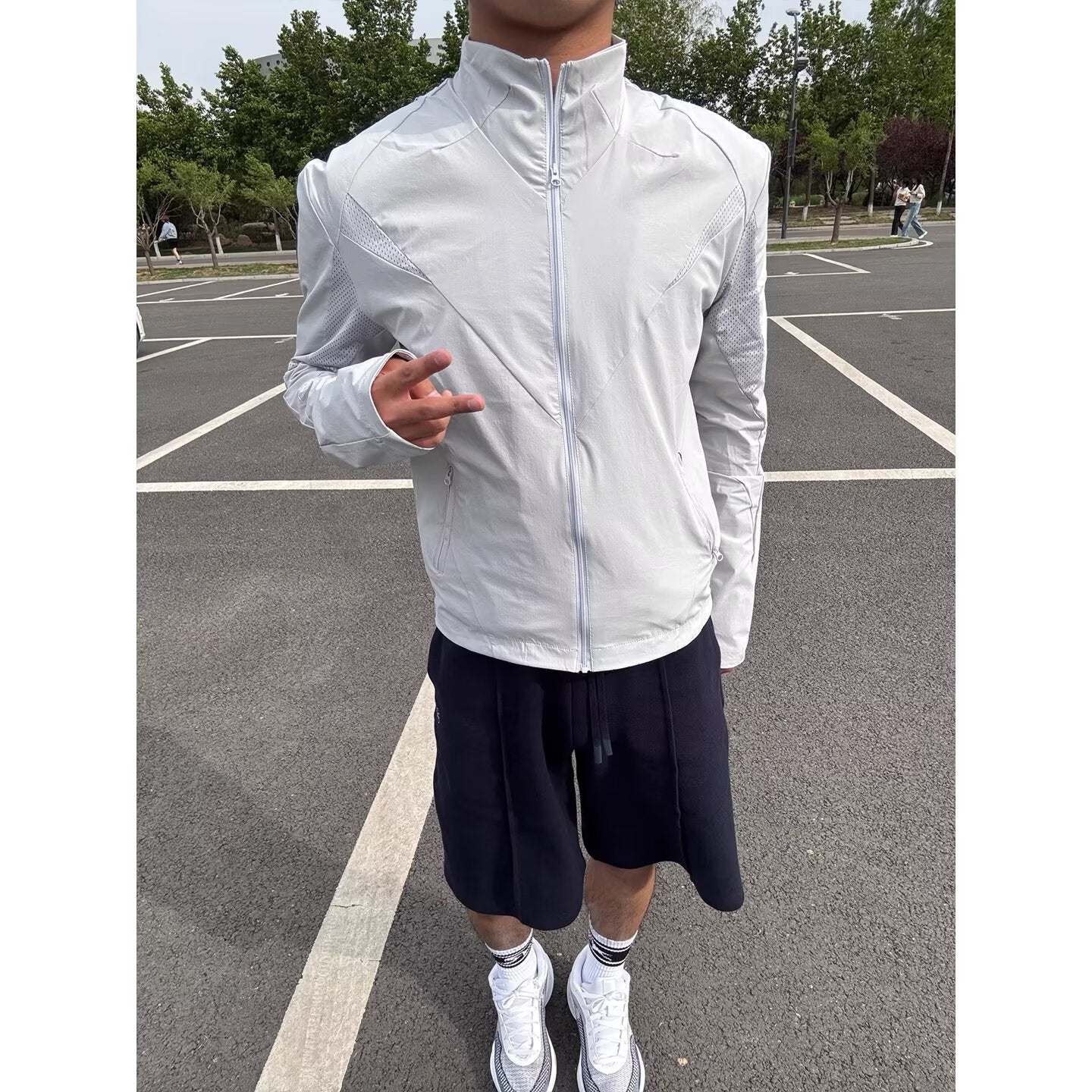 Jacket for Men, Mesh Breathable Shield Outdoor Soft Shell Windbreaker