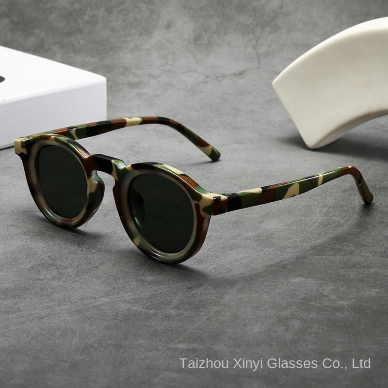 Vintage Round Small Frame Unisex Sunglasses Fashion UV Protection Shades