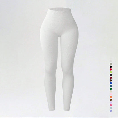 Threaded autumn and winter yoga pants seamless fitness pants high waisted sports yoga clothes leggings