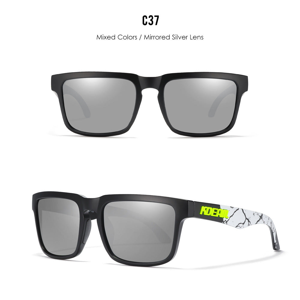 Classic polarized sunglasses for men and women ultra light driving glasses colorful real film sunglasses