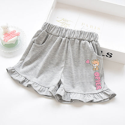 Girl wearing underwear in spring and autumn
