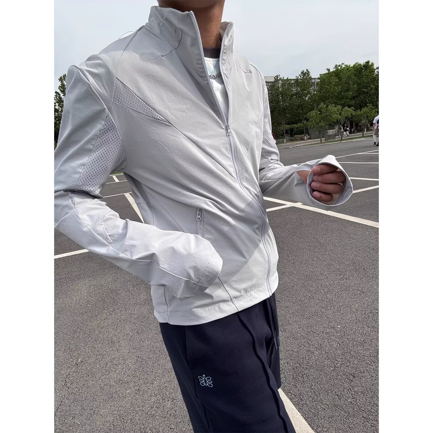 Jacket for Men, Mesh Breathable Shield Outdoor Soft Shell Windbreaker