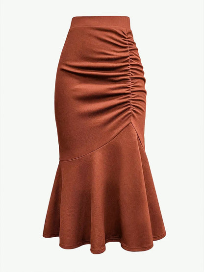 Tight fitting hip hugging skirt