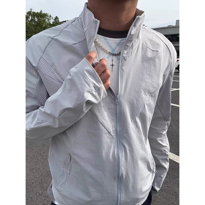 Jacket for Men, Mesh Breathable Shield Outdoor Soft Shell Windbreaker