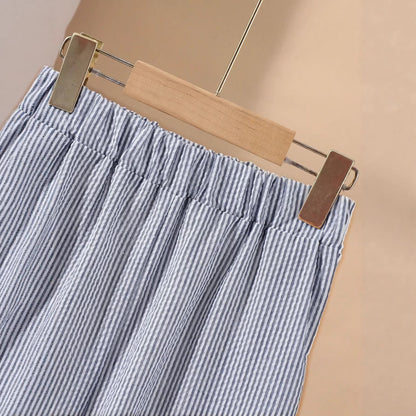 Short sleeved shirt, long pants, pants set