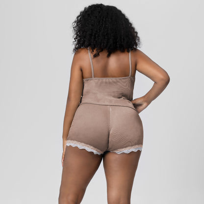 Pajamas Set Lightweight Lace Trim Camisole and Sleep Pants Loungewear Ensemble