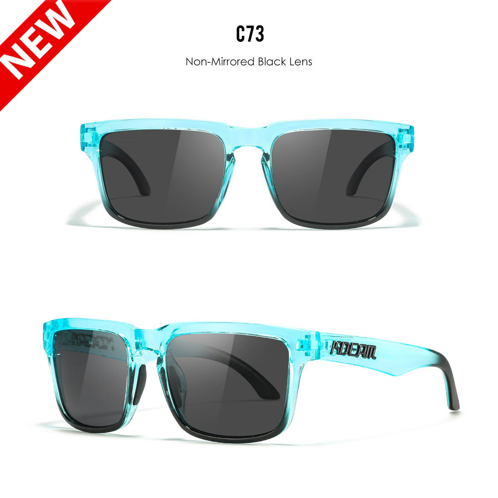 Classic polarized sunglasses for men and women ultra light driving glasses colorful real film sunglasses