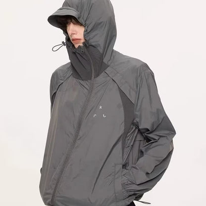 Jacket Men's Lightweight Loose Hooded Jacket