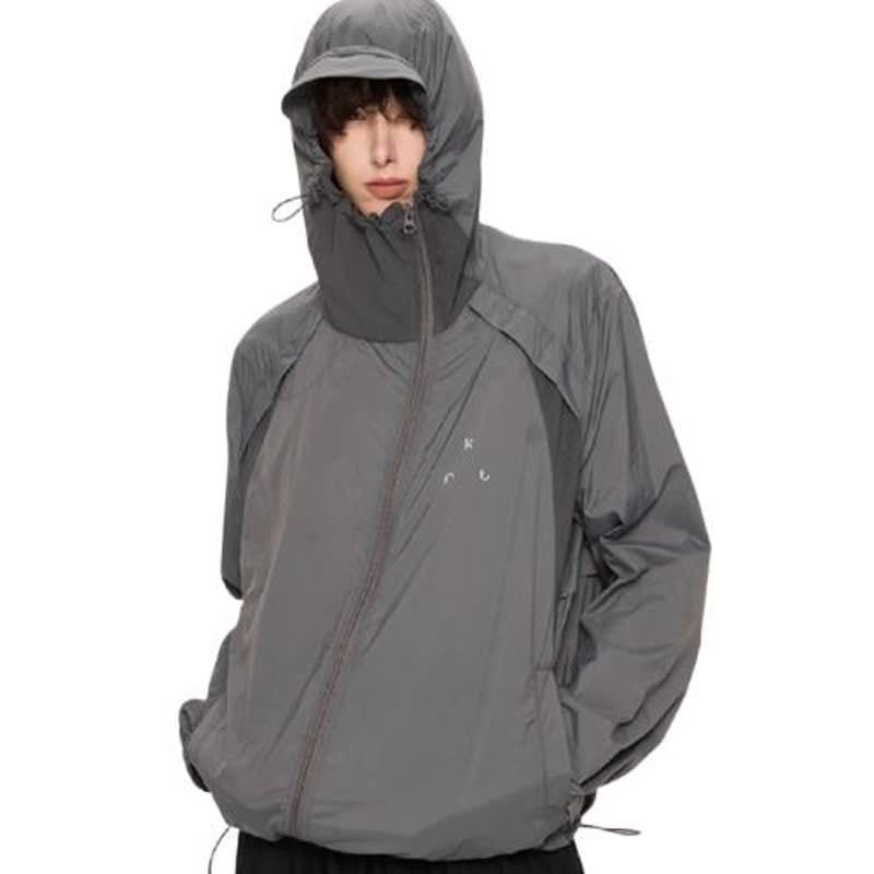 Jacket Men's Lightweight Loose Hooded Jacket