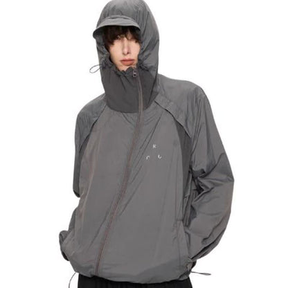 Jacket Men's Lightweight Loose Hooded Jacket