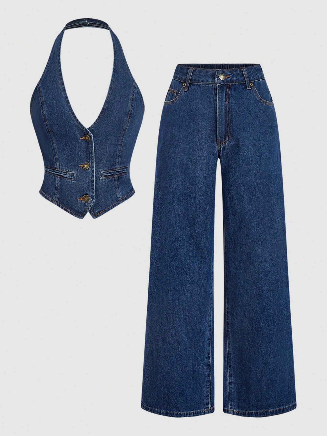 Women's denim suit