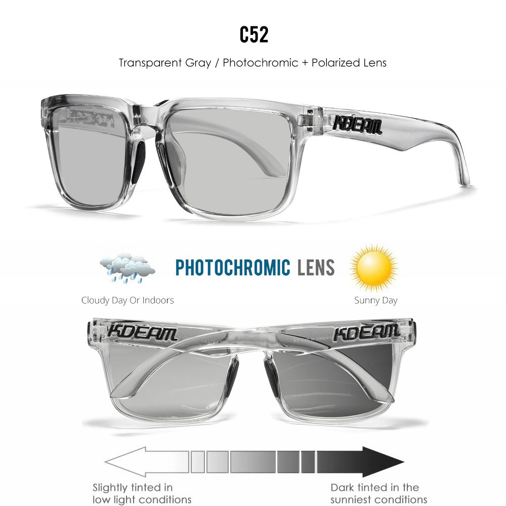 Classic polarized sunglasses for men and women ultra light driving glasses colorful real film sunglasses