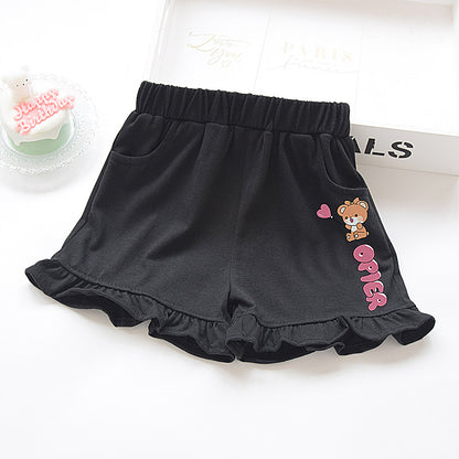 Girl wearing underwear in spring and autumn