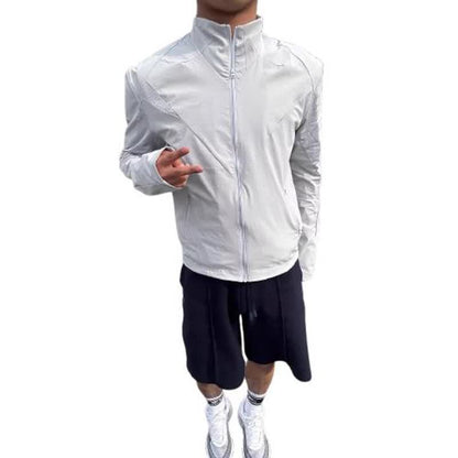 Jacket for Men, Mesh Breathable Shield Outdoor Soft Shell Windbreaker