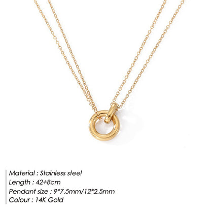 Double ring clavicle chain