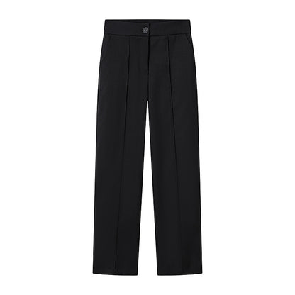 Elegant suit jacket+suit straight leg pants set