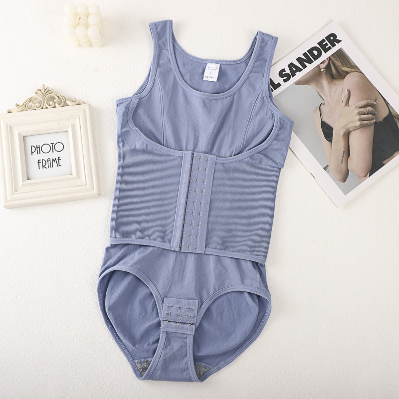 Enhanced Full-Body Shaping Bodysuit for Women, Breathable Lightweight, Body-Sculpting with Front Closure, Tummy Control, Waist Cincher, Slimming and Contouring