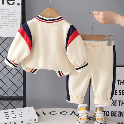 Casual clothing baseball uniform three piece set
