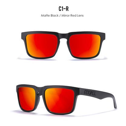 Classic polarized sunglasses for men and women ultra light driving glasses colorful real film sunglasses