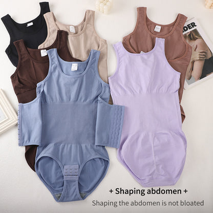 Enhanced Full-Body Shaping Bodysuit for Women, Breathable Lightweight, Body-Sculpting with Front Closure, Tummy Control, Waist Cincher, Slimming and Contouring