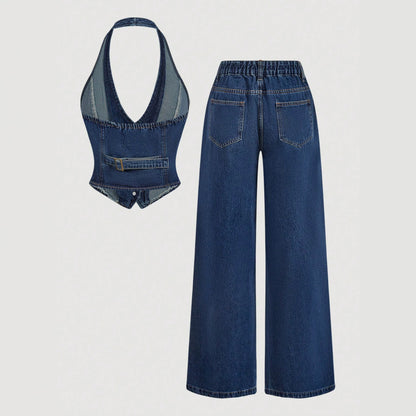 Women's denim suit