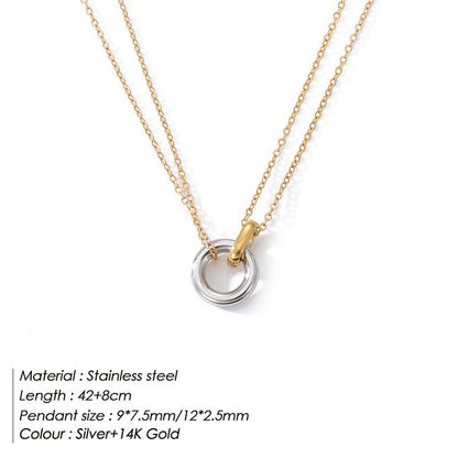 Double ring clavicle chain