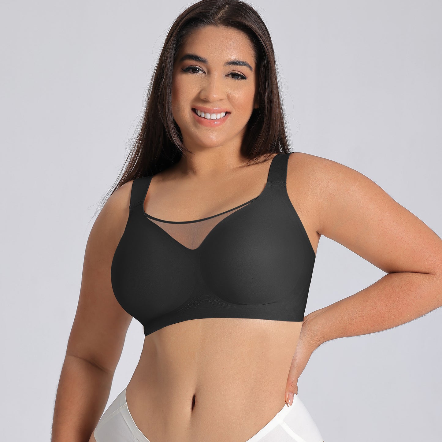 Plus Size Bra with Large Cups and Gel Padding for Women, Seamless Customized Underwear