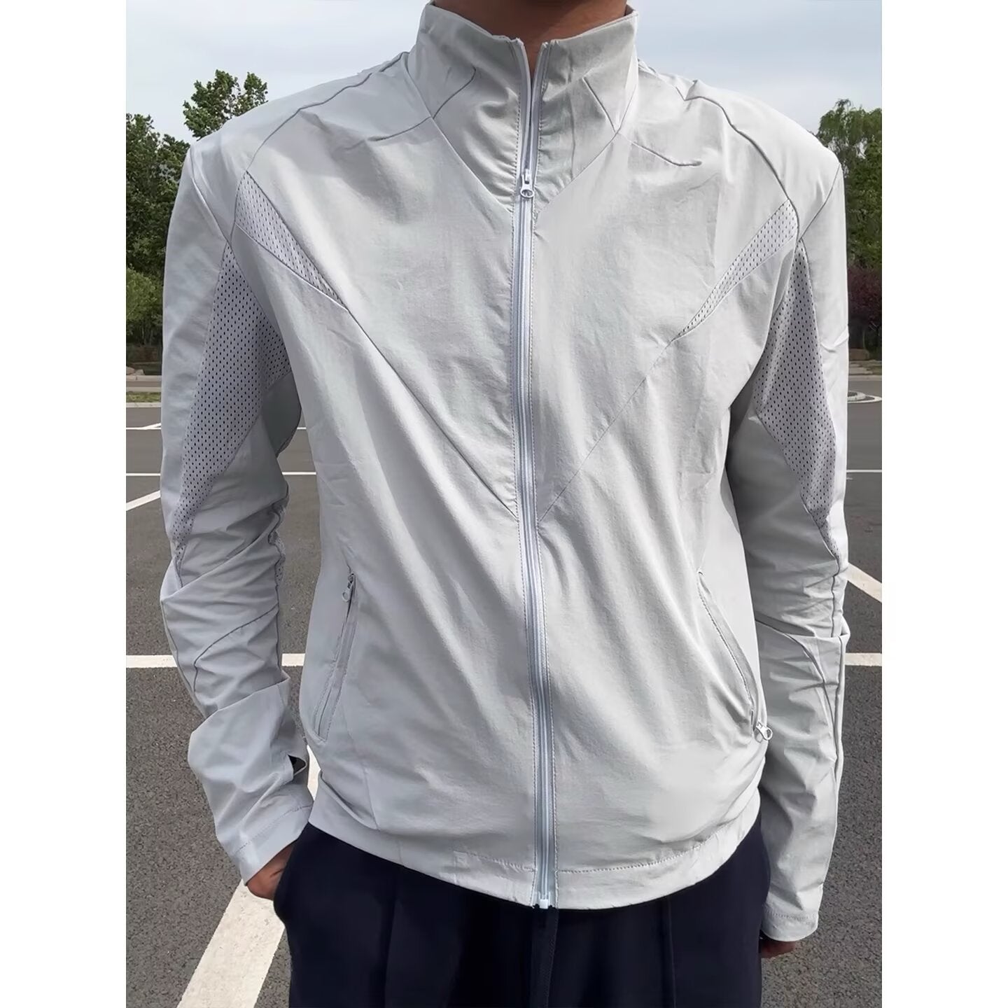 Jacket for Men, Mesh Breathable Shield Outdoor Soft Shell Windbreaker