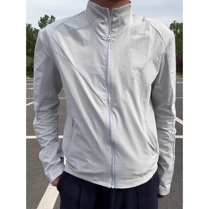 Jacket for Men, Mesh Breathable Shield Outdoor Soft Shell Windbreaker