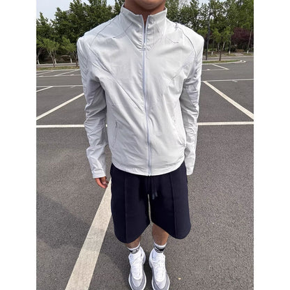 Jacket for Men, Mesh Breathable Shield Outdoor Soft Shell Windbreaker