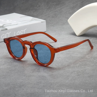 Vintage Round Small Frame Unisex Sunglasses Fashion UV Protection Shades