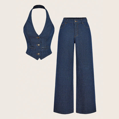 Women's denim suit