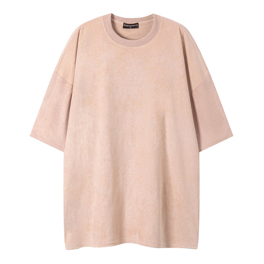 Basic minimalist plain version short sleeved shirt