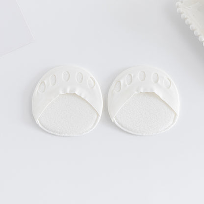 High Heel Shoe Half Sole Sock Forefoot Pad Half Size Insert Women Silicone Forefoot Pad Invisible Sock Anti-Slip Anti-Friction Shallow Mouth