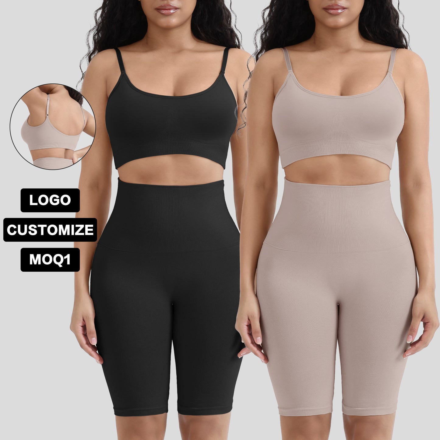 Sports Fitness Waist-Cinching Hip-Lifting Abdominal Support Pants Set