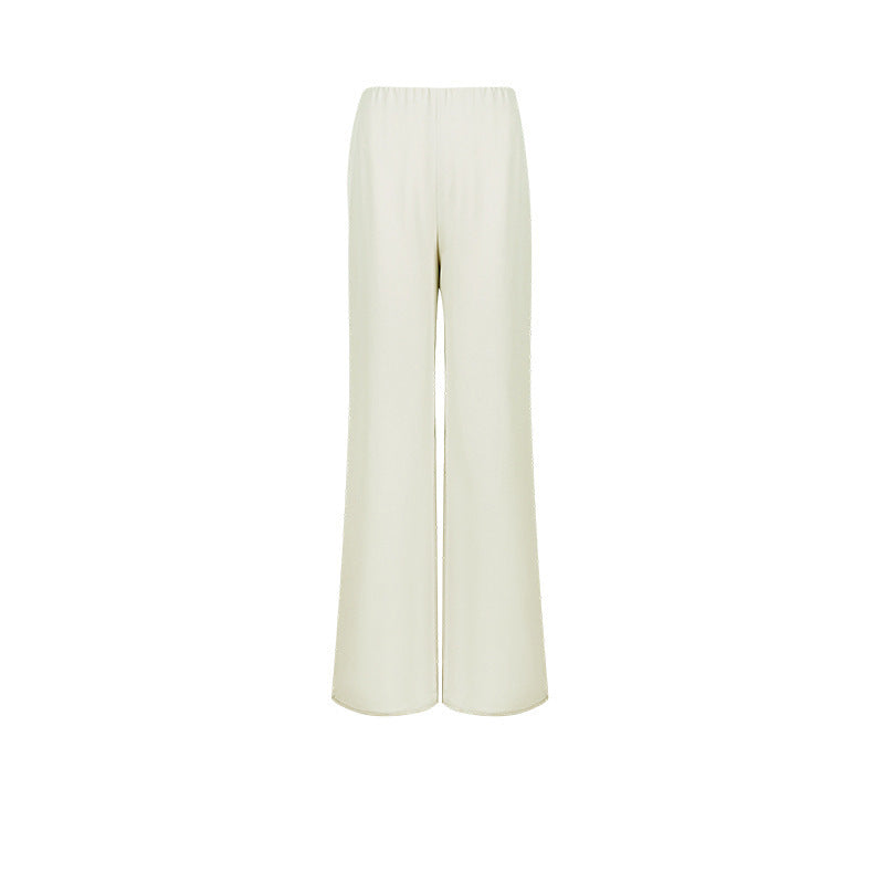 Spring Summer Fashion Paper-Thin Set CHIC Unforgettable Acetate-Like Twill Elegant Two-Piece Suit Women's Summer Outfit